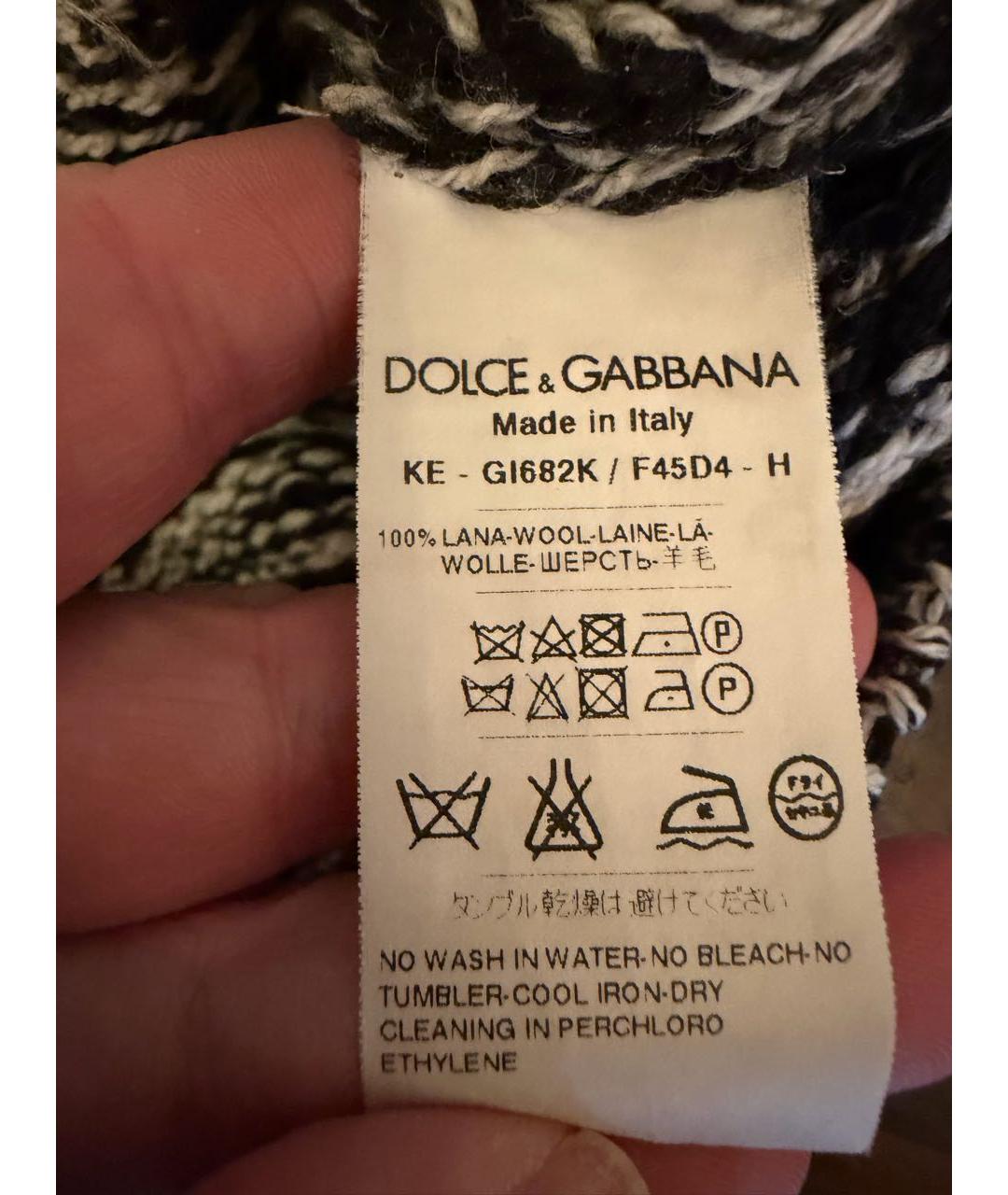 DOLCE&GABBANA Серая шерстяная водолазка, фото 2