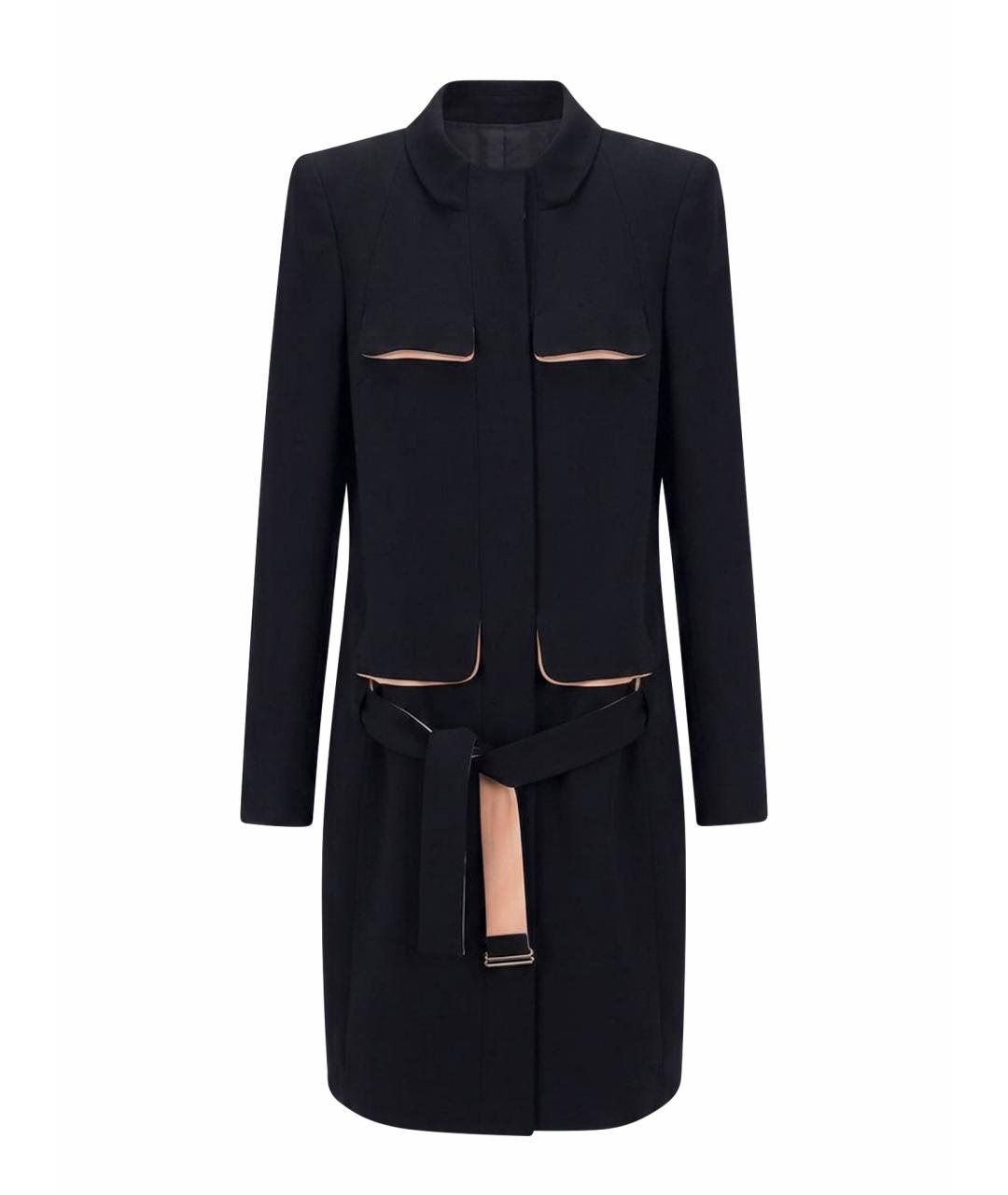 ALEXANDER MCQUEEN Черный тренч/плащ, фото 1