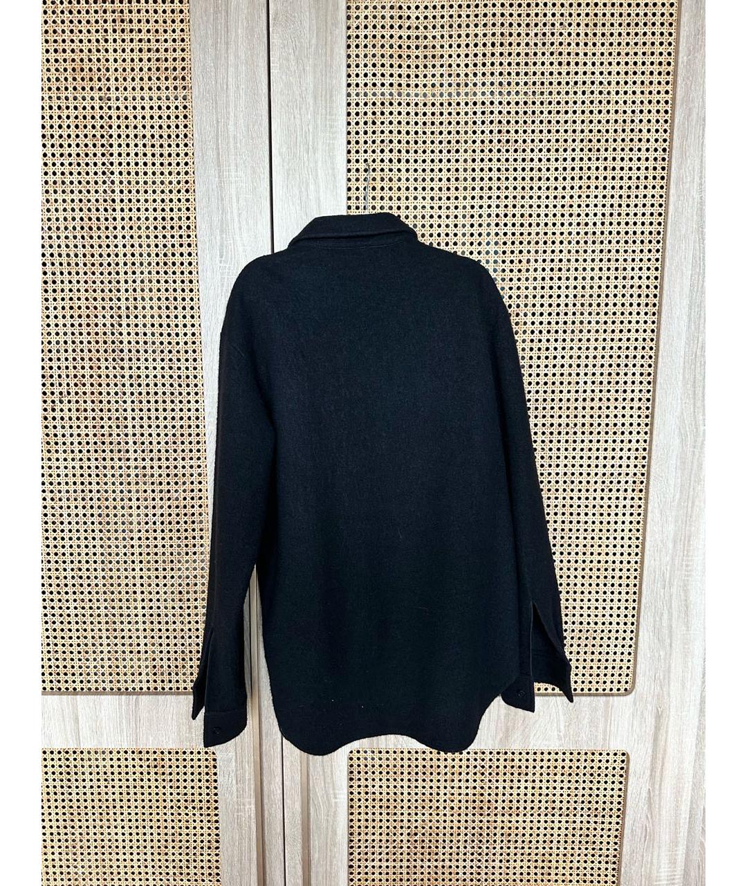 JIL SANDER Черная шерстяная рубашка, фото 2