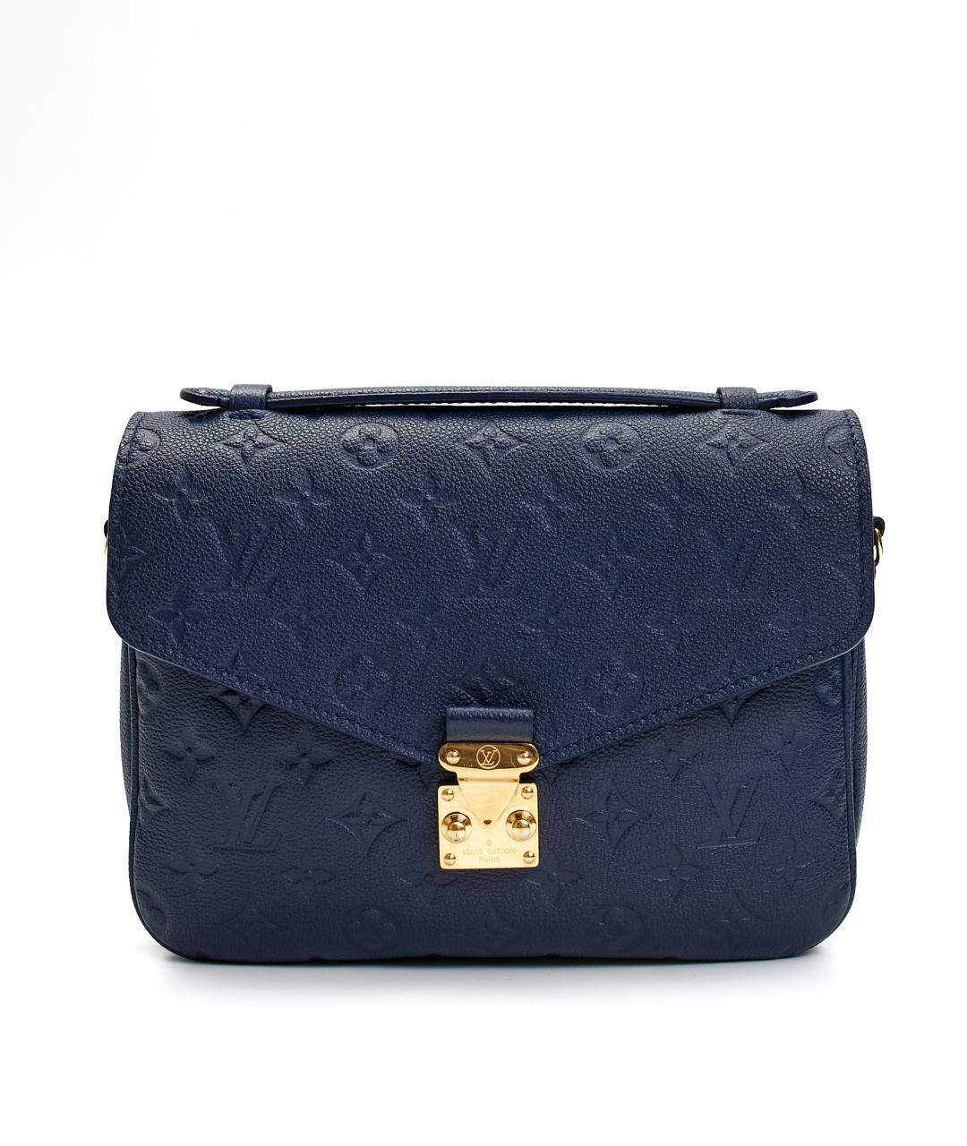 LOUIS VUITTON Синяя кожаная сумка через плечо, фото 1