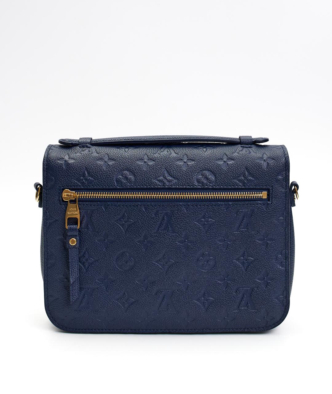 LOUIS VUITTON Синяя кожаная сумка через плечо, фото 3
