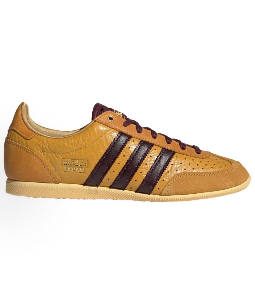 ADIDAS Горчичные кожаные низкие кроссовки / кеды, фото 5