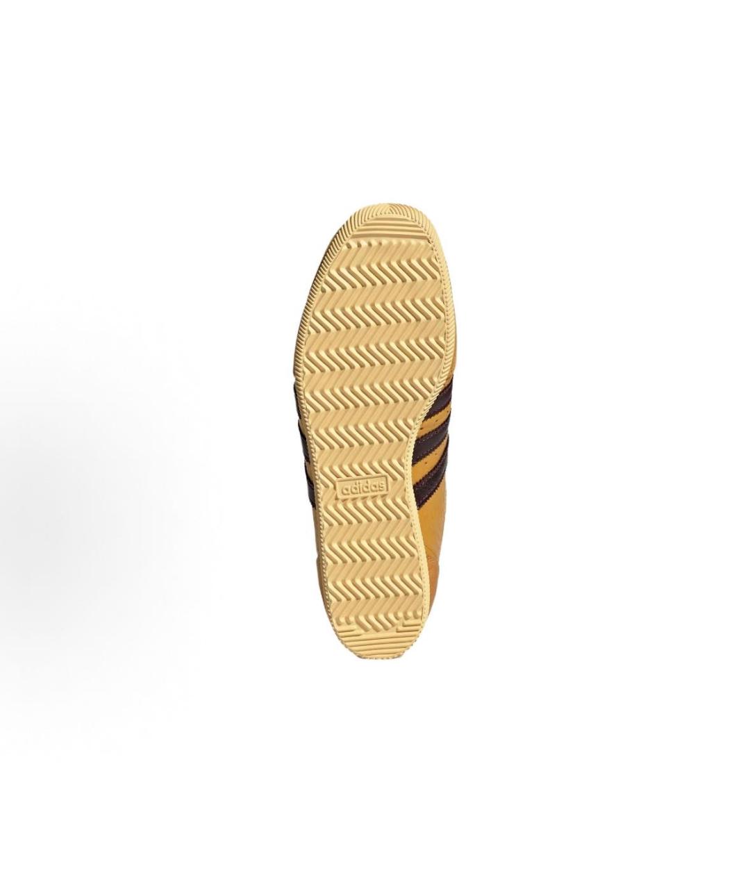 ADIDAS Горчичные кожаные низкие кроссовки / кеды, фото 4