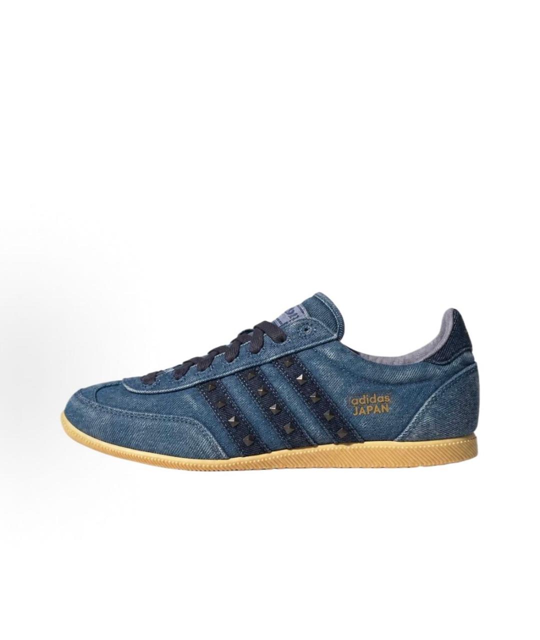 ADIDAS Синие текстильные низкие кроссовки / кеды, фото 2