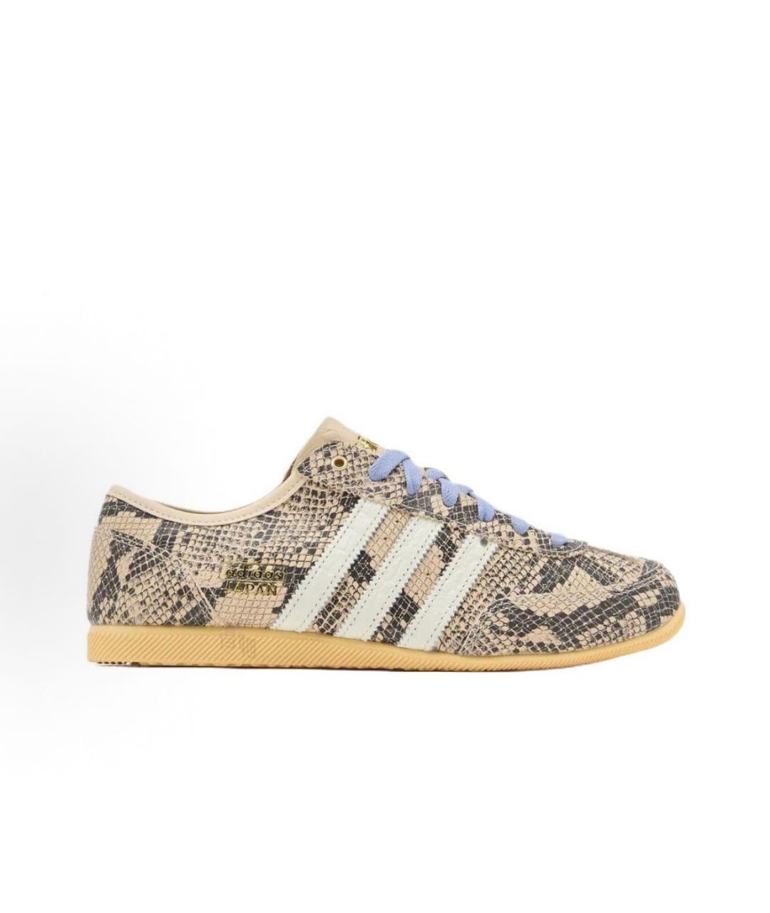ADIDAS Бежевые кожаные низкие кроссовки / кеды, фото 7