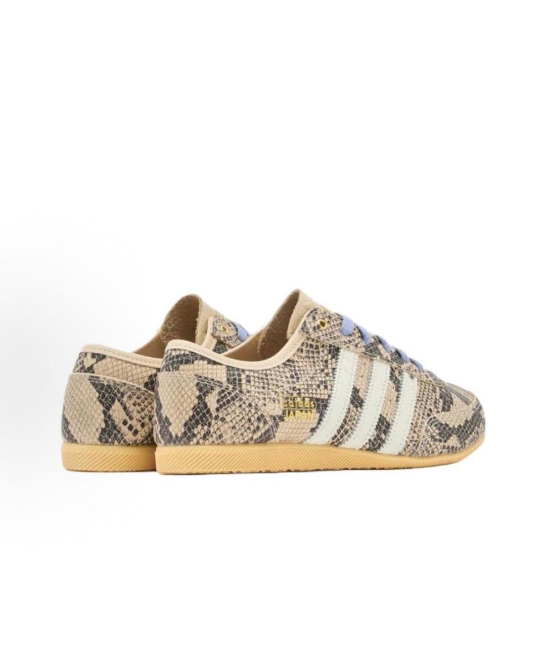 ADIDAS Бежевые кожаные низкие кроссовки / кеды, фото 5