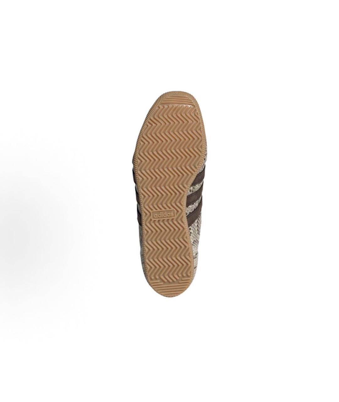 ADIDAS Бежевые кожаные низкие кроссовки / кеды, фото 4