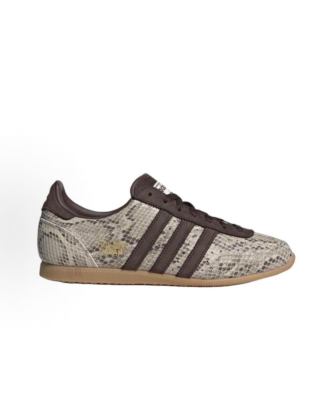 ADIDAS Бежевые кожаные низкие кроссовки / кеды, фото 5