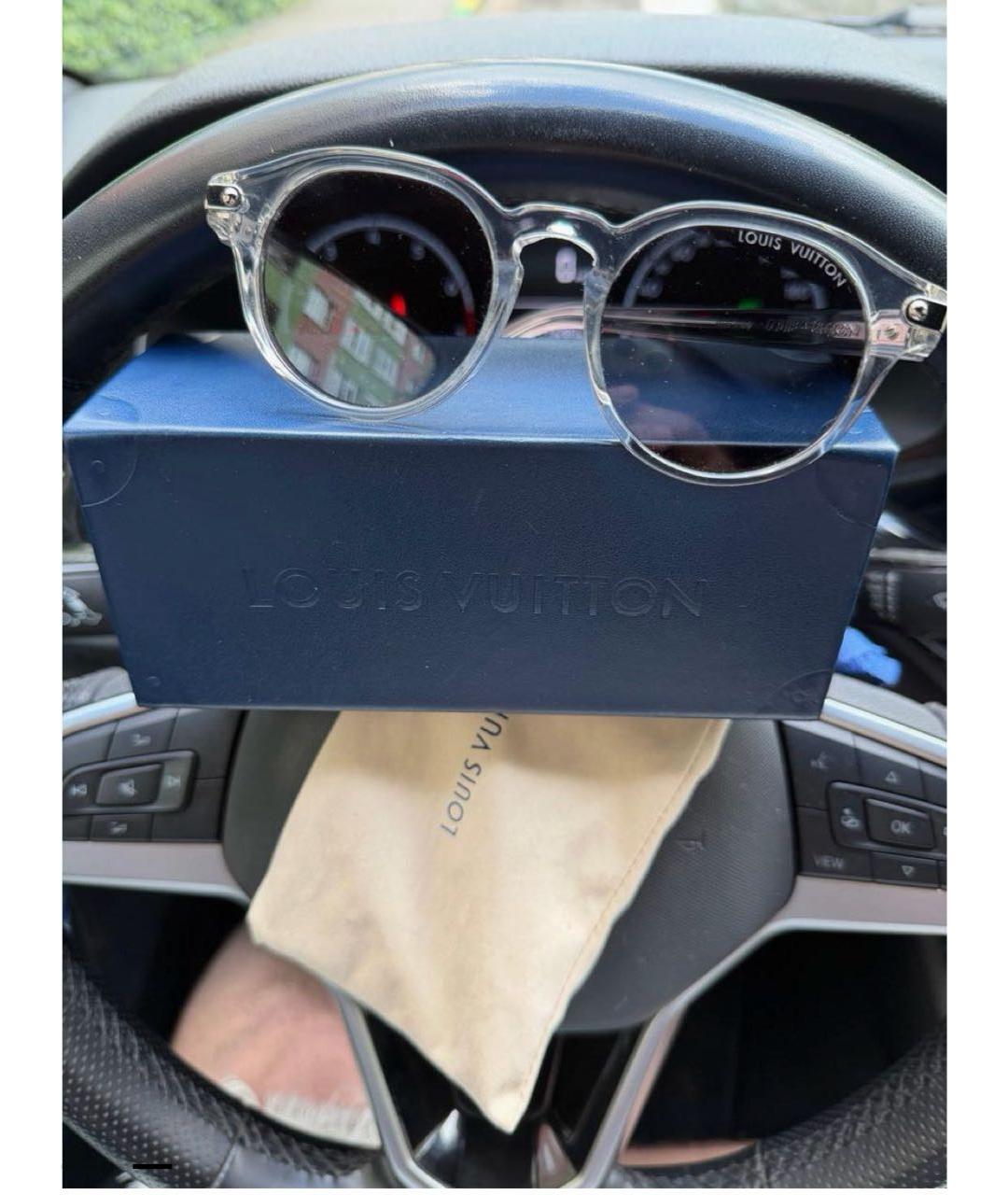 LOUIS VUITTON Прозрачные пластиковые солнцезащитные очки, фото 3
