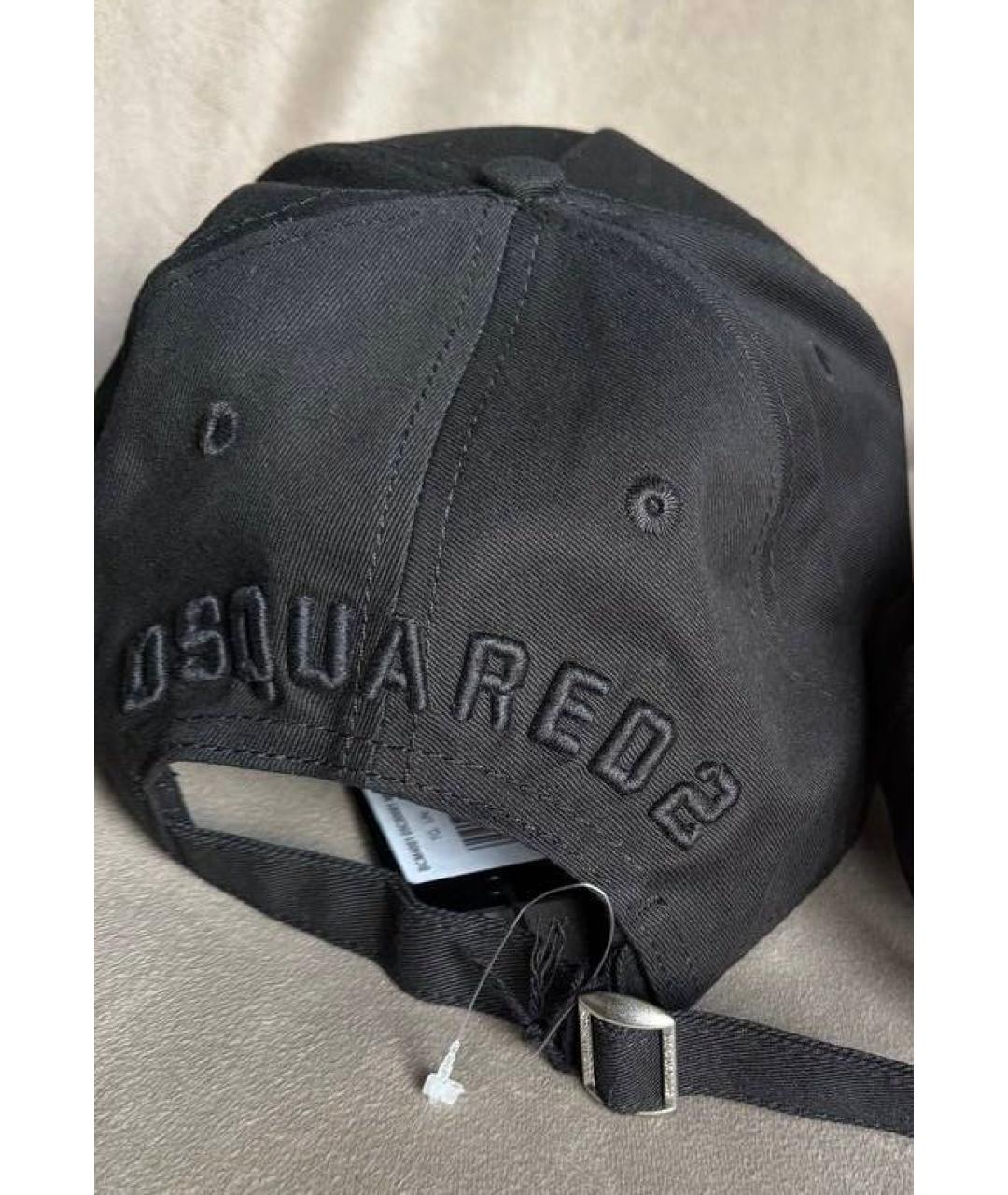 DSQUARED2 Черная хлопковая кепка/бейсболка, фото 2