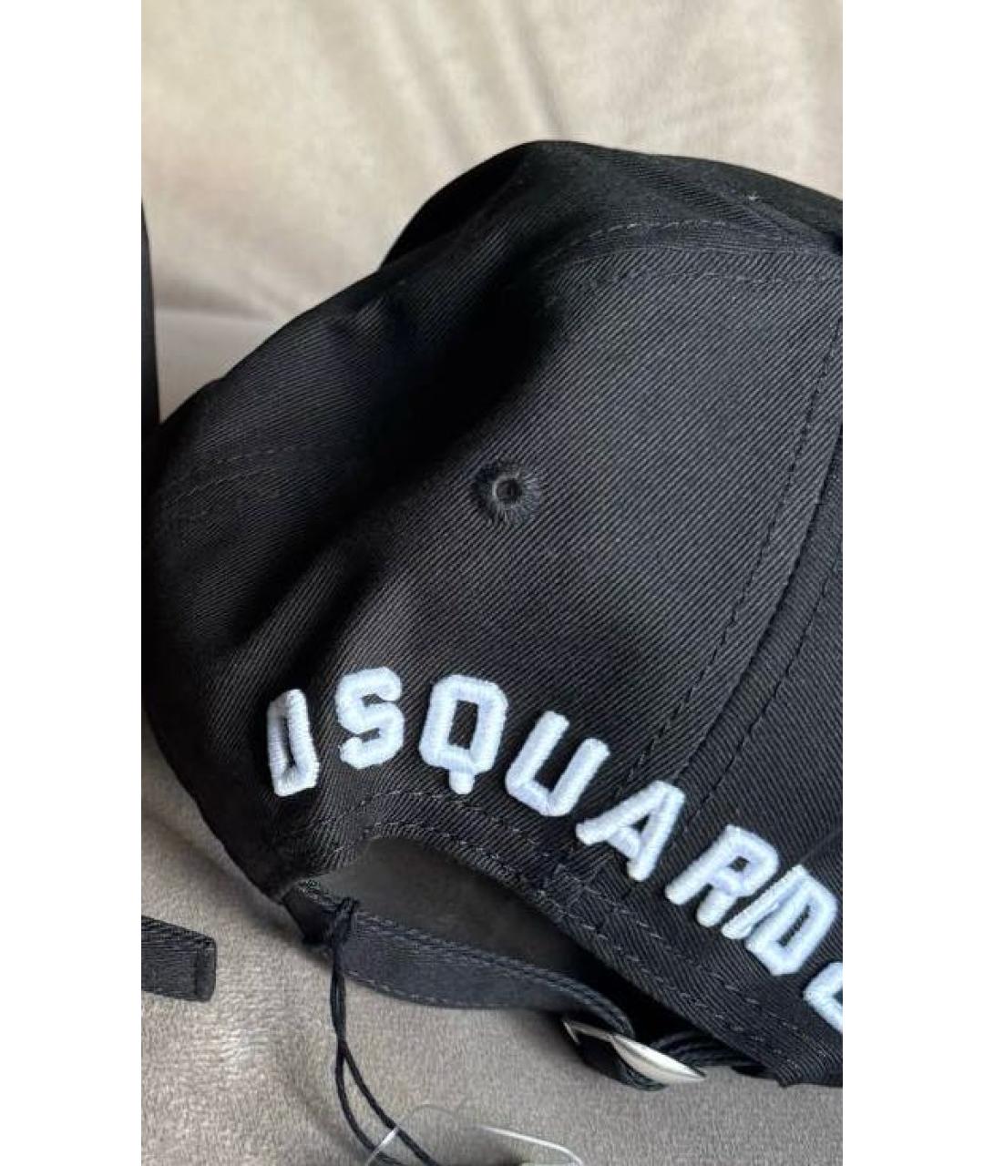 DSQUARED2 Черная хлопковая кепка/бейсболка, фото 2