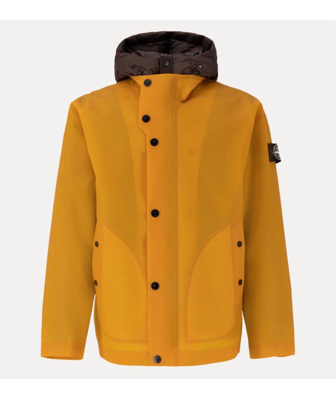 STONE ISLAND Оранжевый пуховик, фото 9