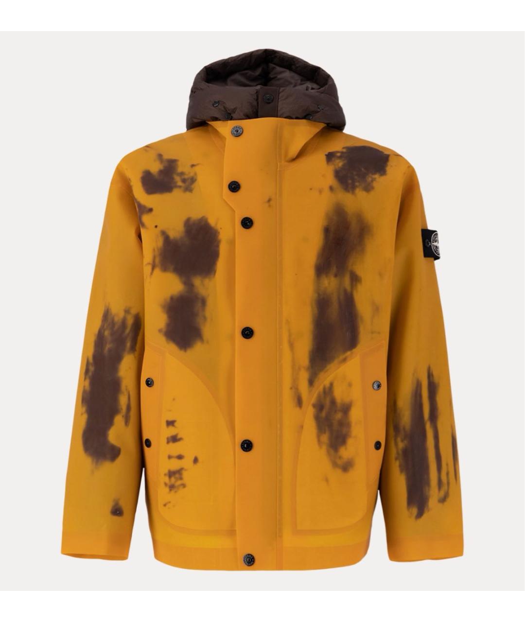 STONE ISLAND Оранжевый пуховик, фото 5