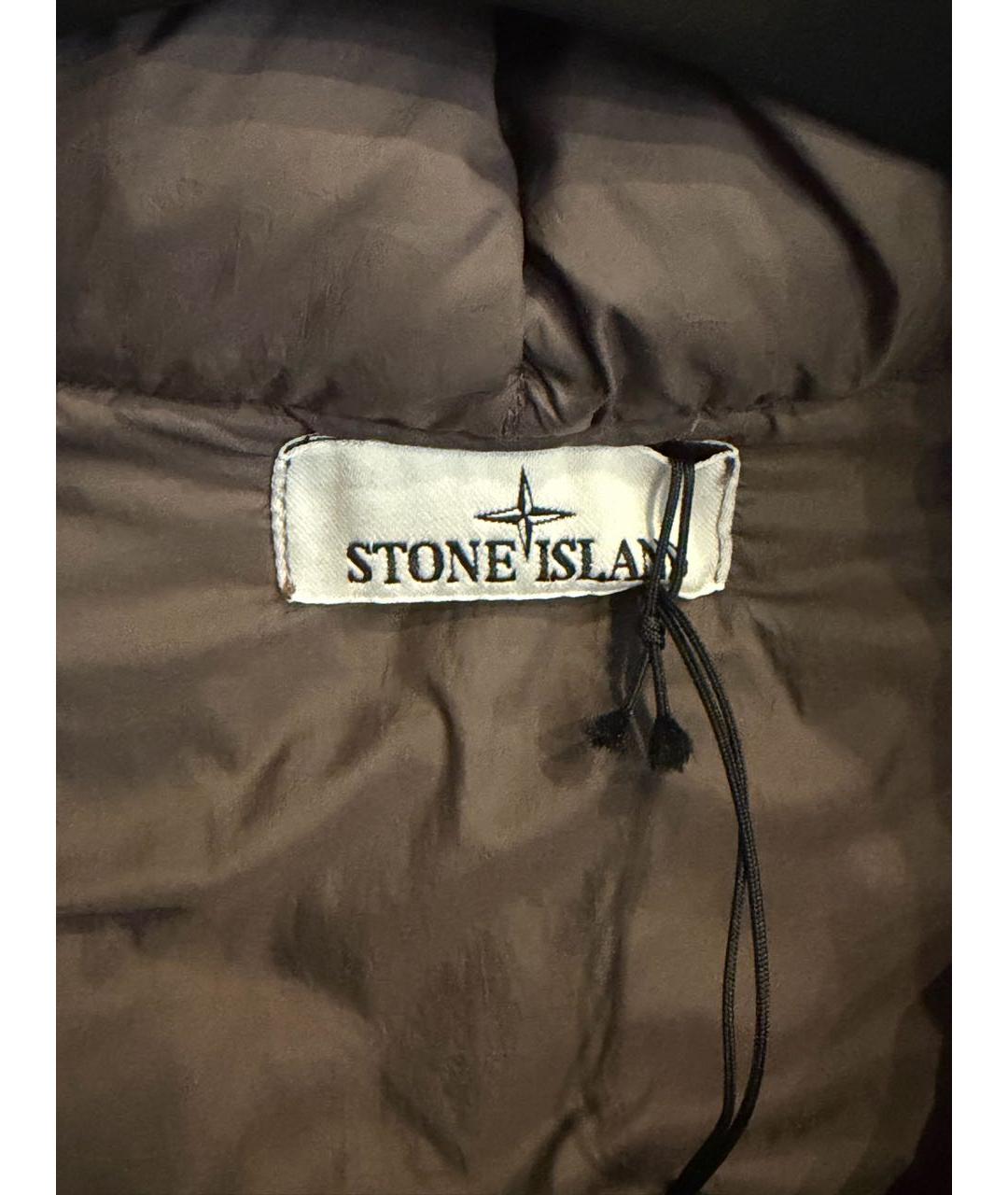 STONE ISLAND Оранжевый пуховик, фото 3