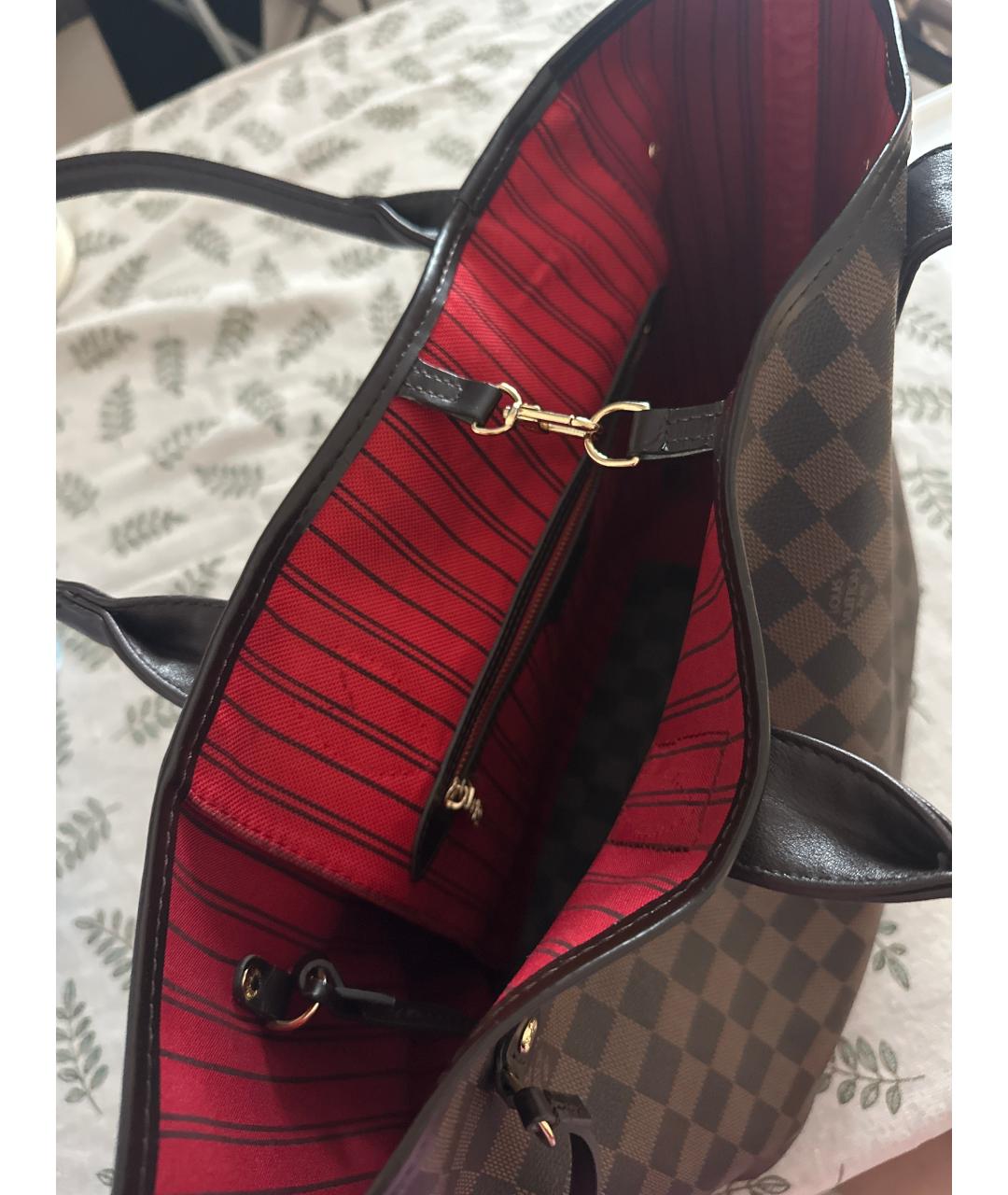 LOUIS VUITTON Коричневая сумка через плечо из канвы, фото 5