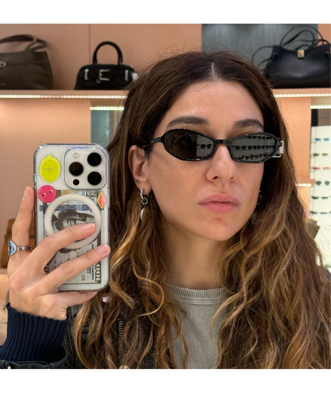 JACQUEMUS Черные пластиковые солнцезащитные очки, фото 4