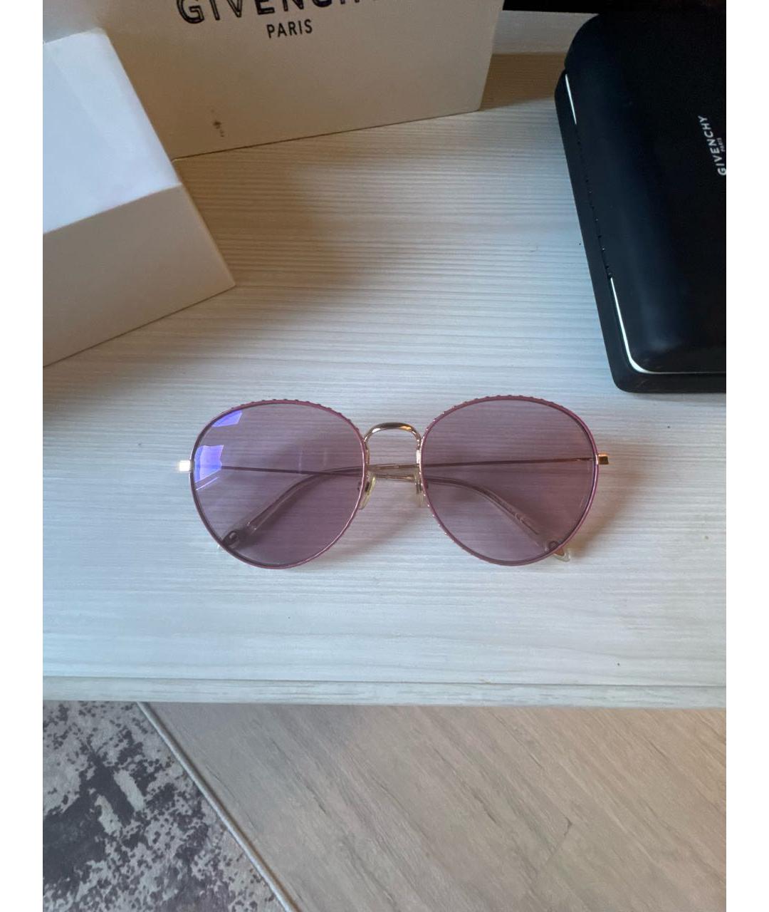 GIVENCHY Коралловые металлические солнцезащитные очки, фото 4