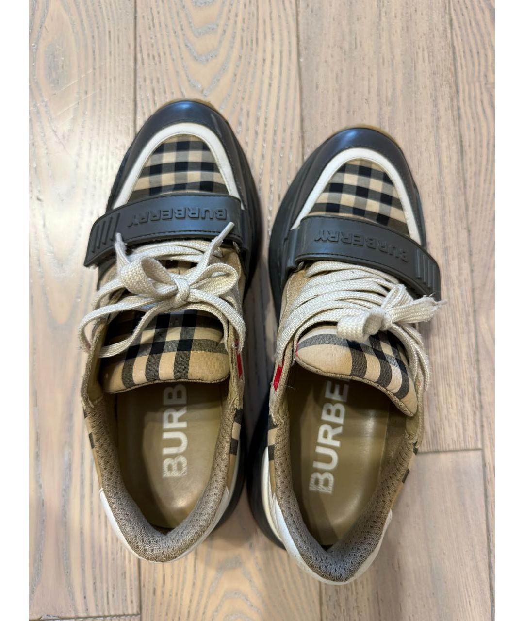 BURBERRY Мульти кожаные кроссовки, фото 2