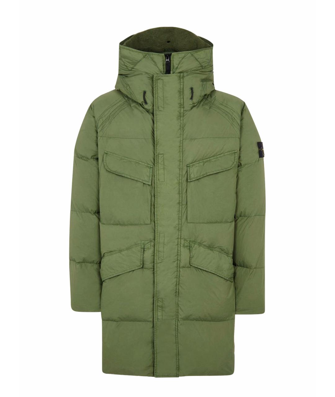 STONE ISLAND Зеленая парка, фото 1