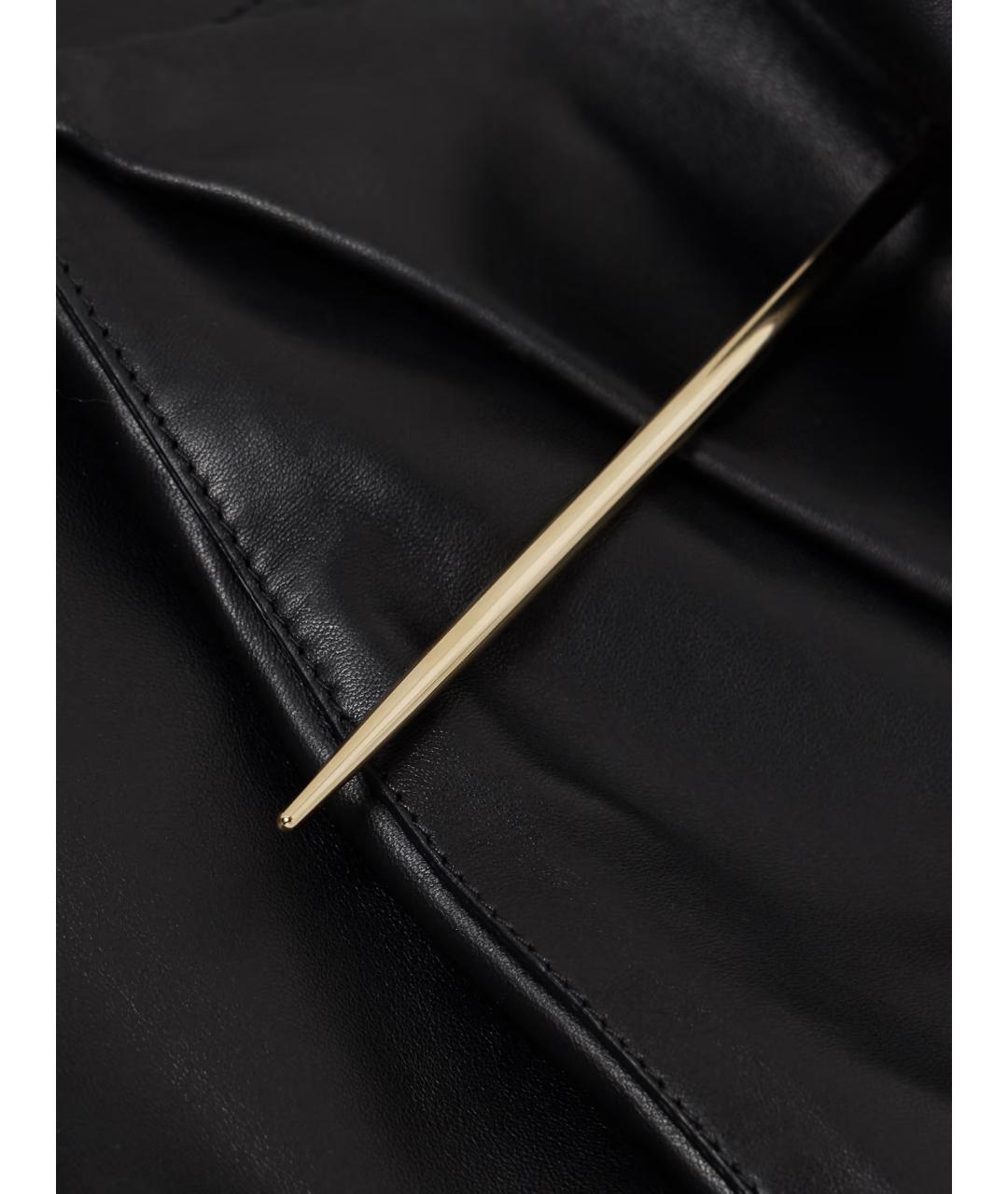 LOEWE Черные кожаные шорты, фото 7