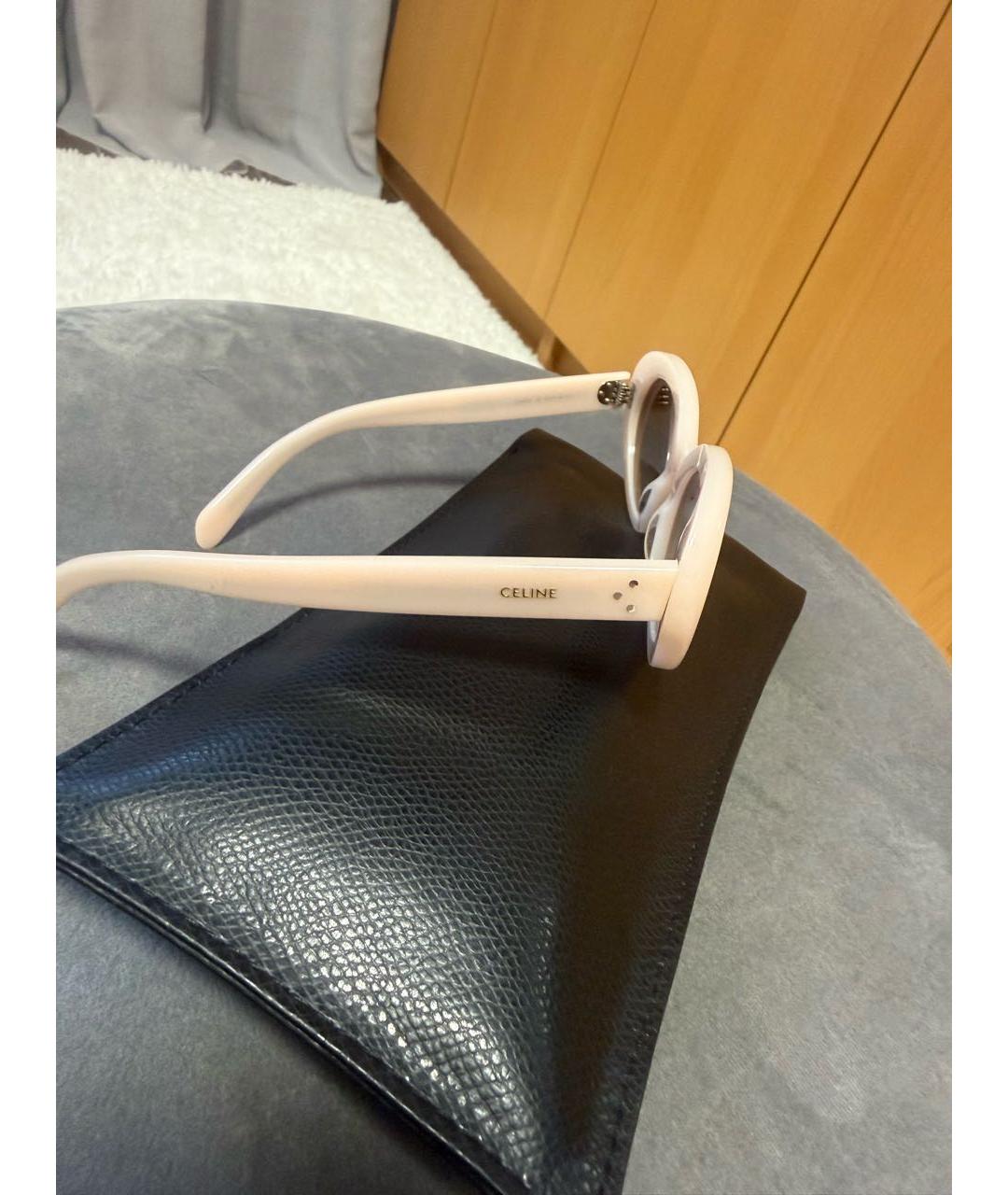 CELINE Розовые пластиковые солнцезащитные очки, фото 2