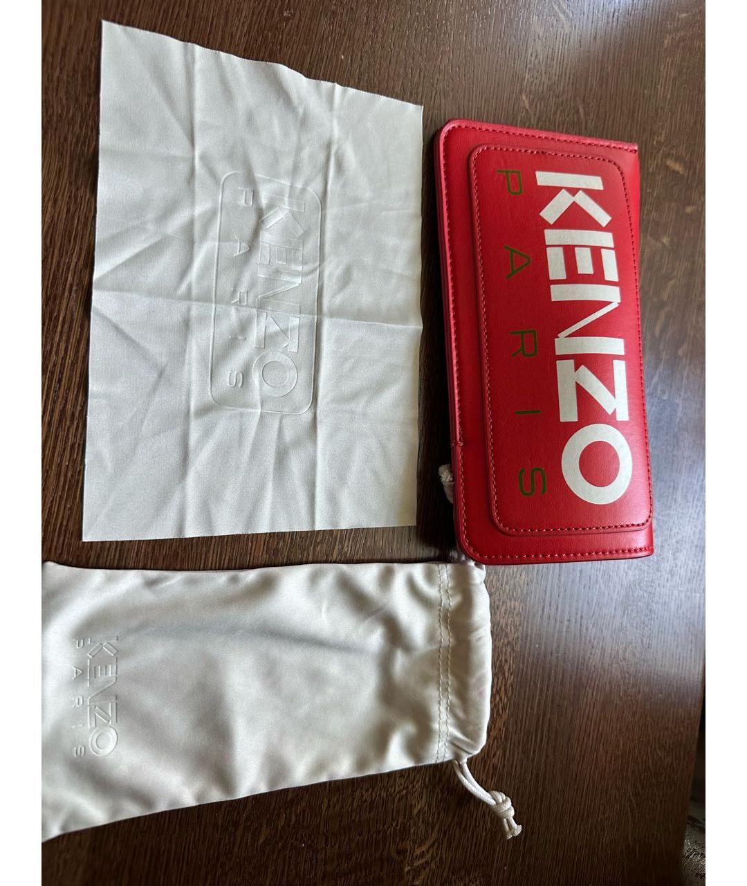 KENZO Черные пластиковые солнцезащитные очки, фото 5
