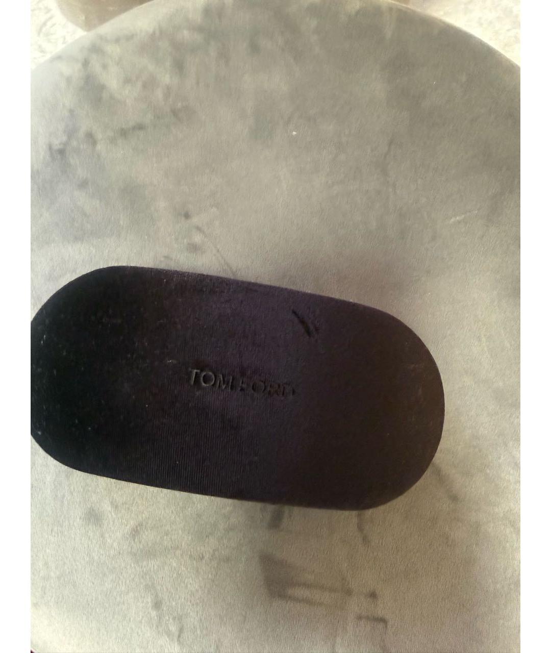 TOM FORD Черные пластиковые солнцезащитные очки, фото 4