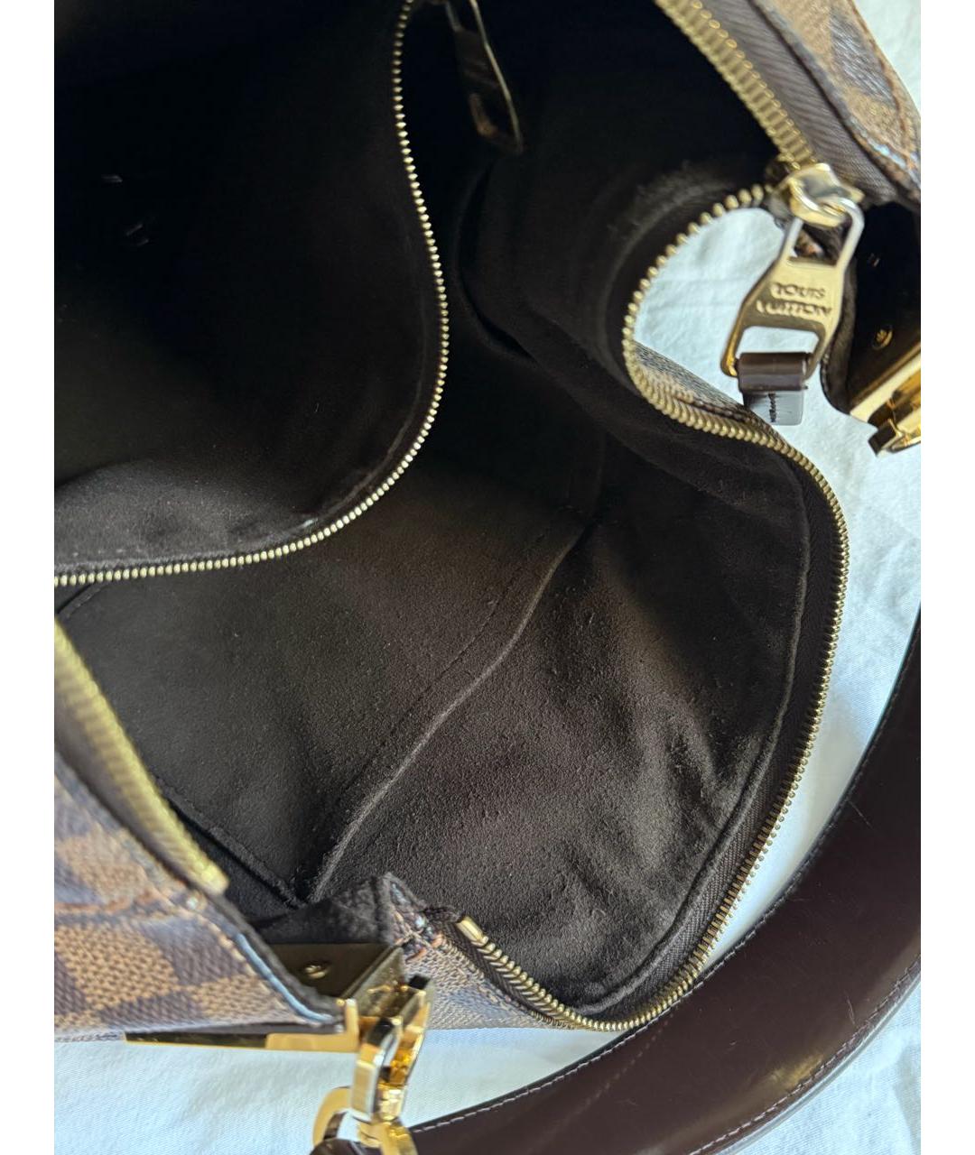 LOUIS VUITTON Коричневая сумка тоут из искусственной кожи, фото 6