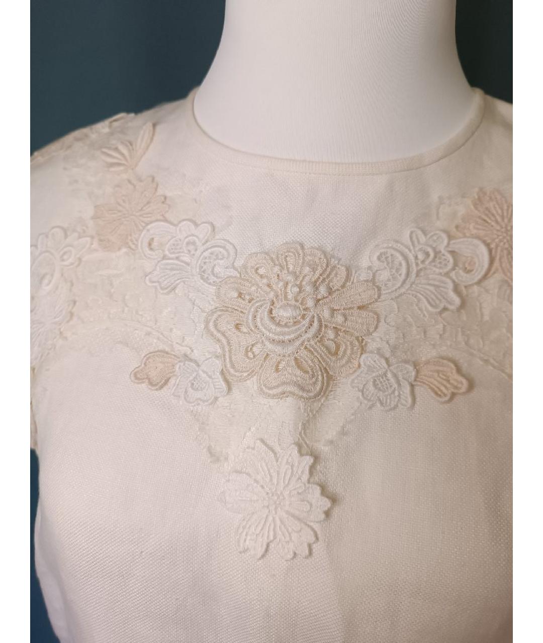 DOLCE&GABBANA Бежевая льняная блузы, фото 4