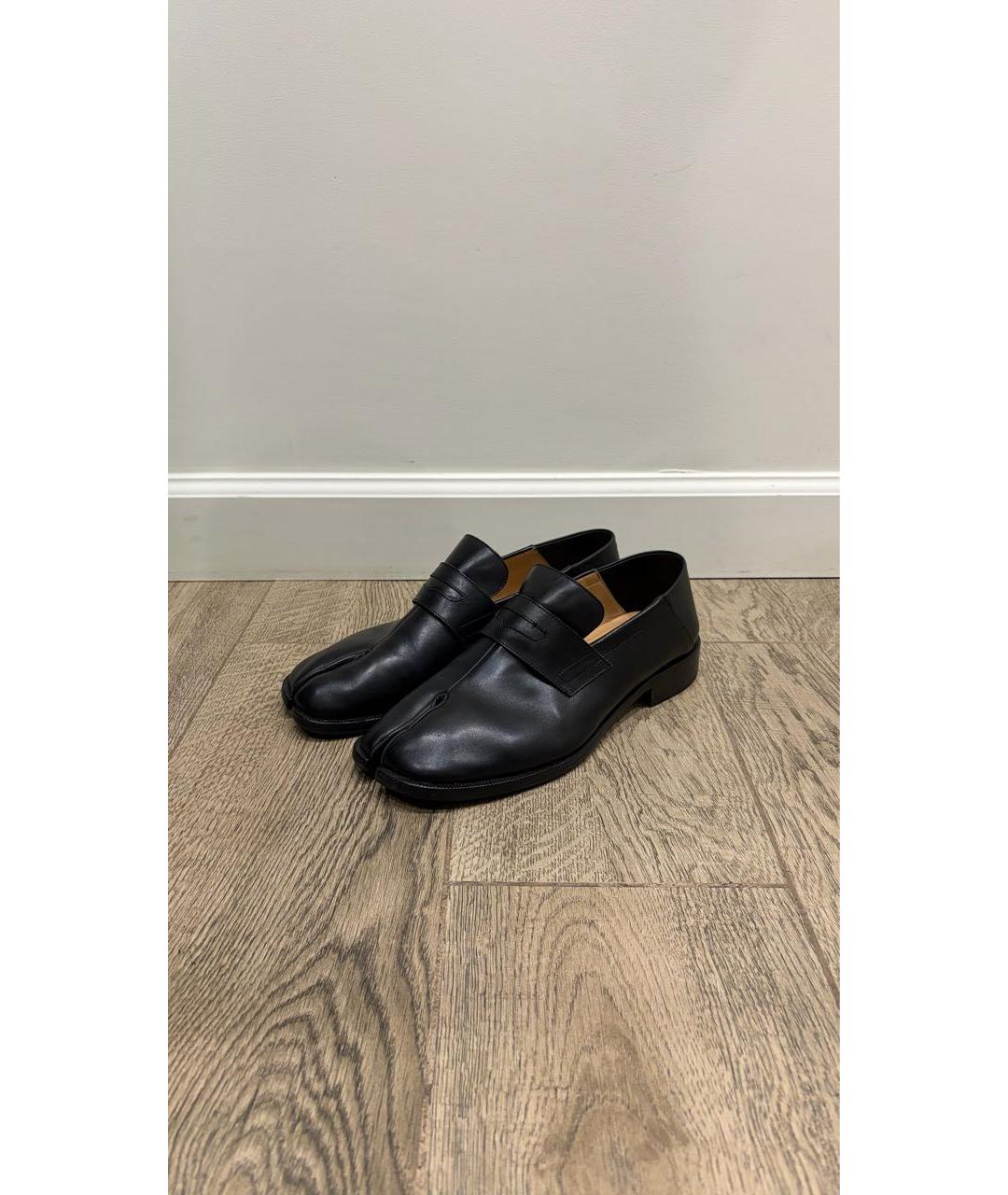 MAISON MARGIELA Черные кожаные лоферы, фото 6