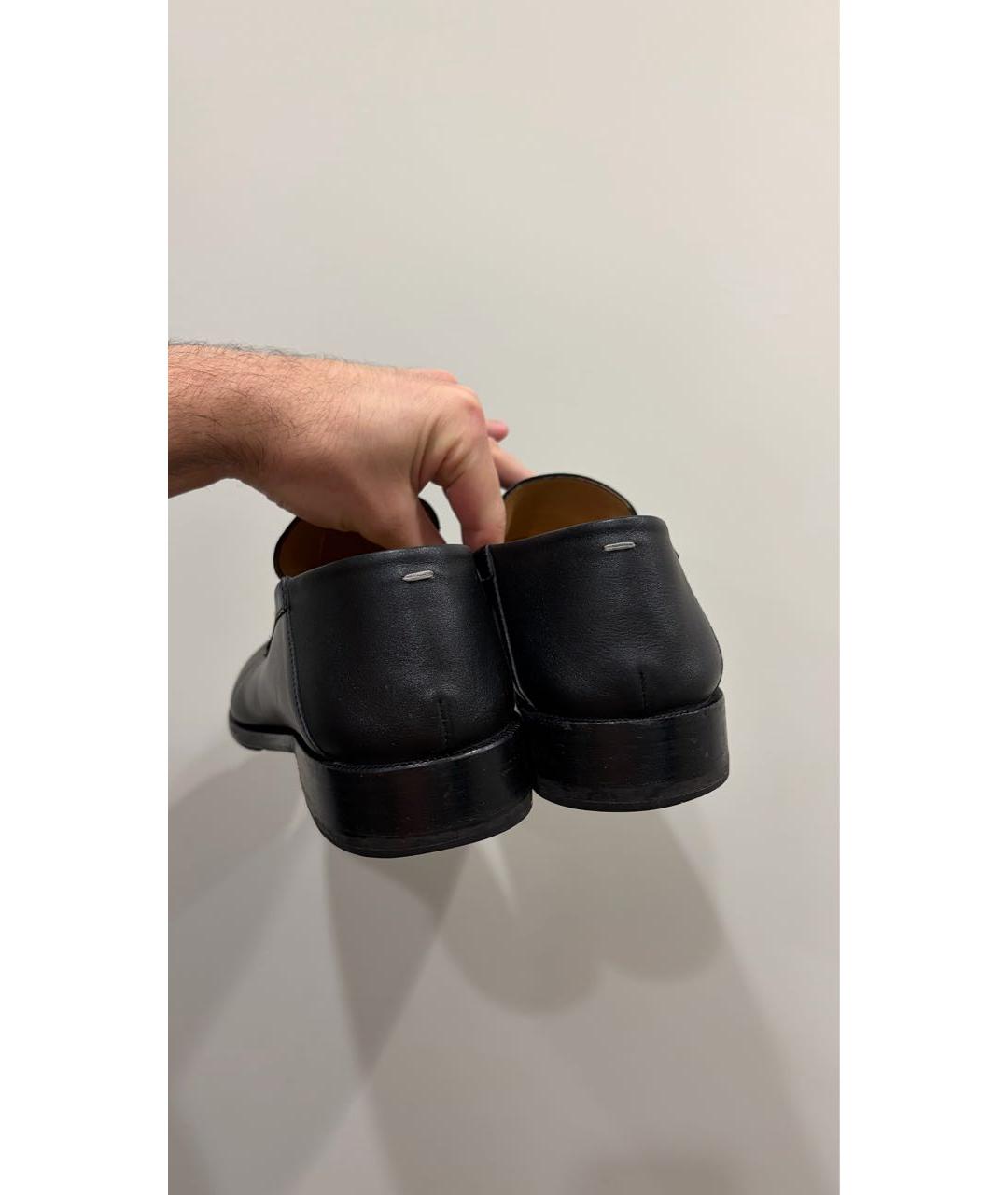 MAISON MARGIELA Черные кожаные лоферы, фото 3