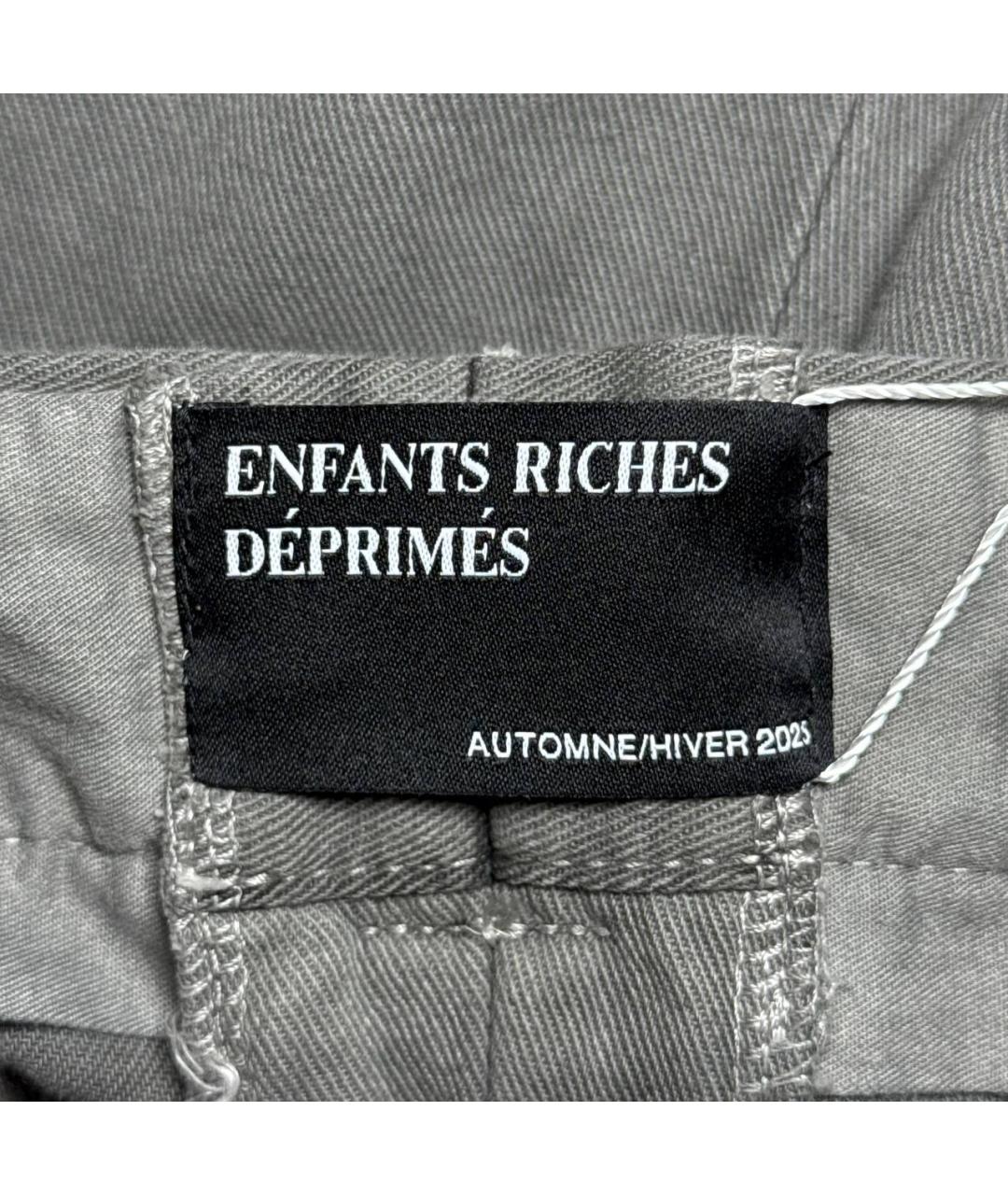 Enfants Riches Déprimés Серые хлопковые повседневные брюки, фото 8