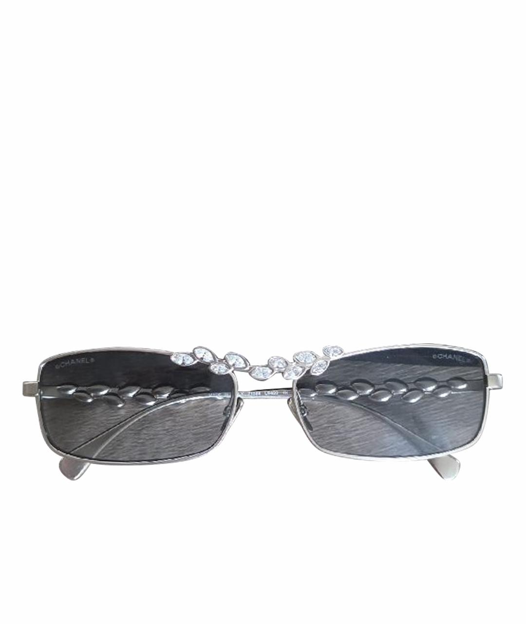 CHANEL Серые металлические солнцезащитные очки, фото 1