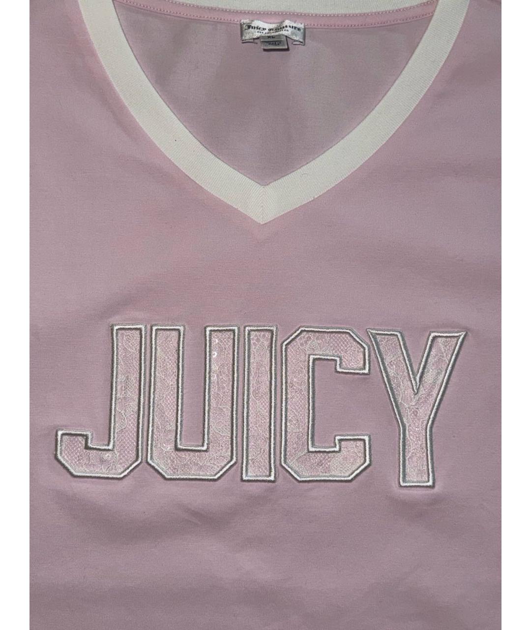 JUICY COUTURE Розовая футболка, фото 4