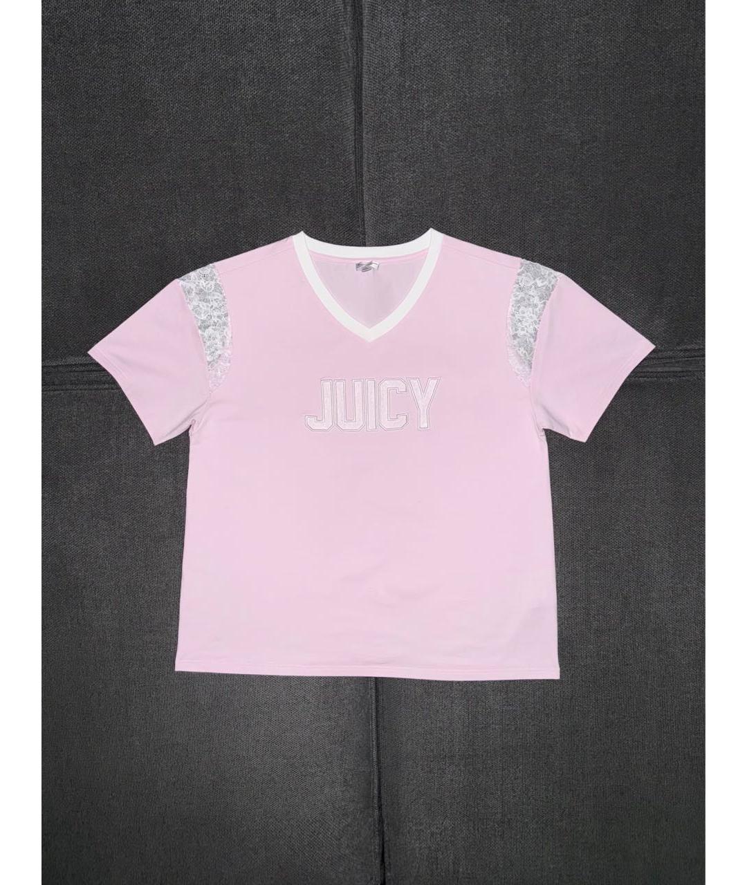 JUICY COUTURE Розовая футболка, фото 2