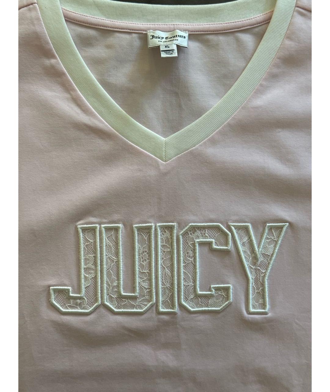 JUICY COUTURE Розовая футболка, фото 5