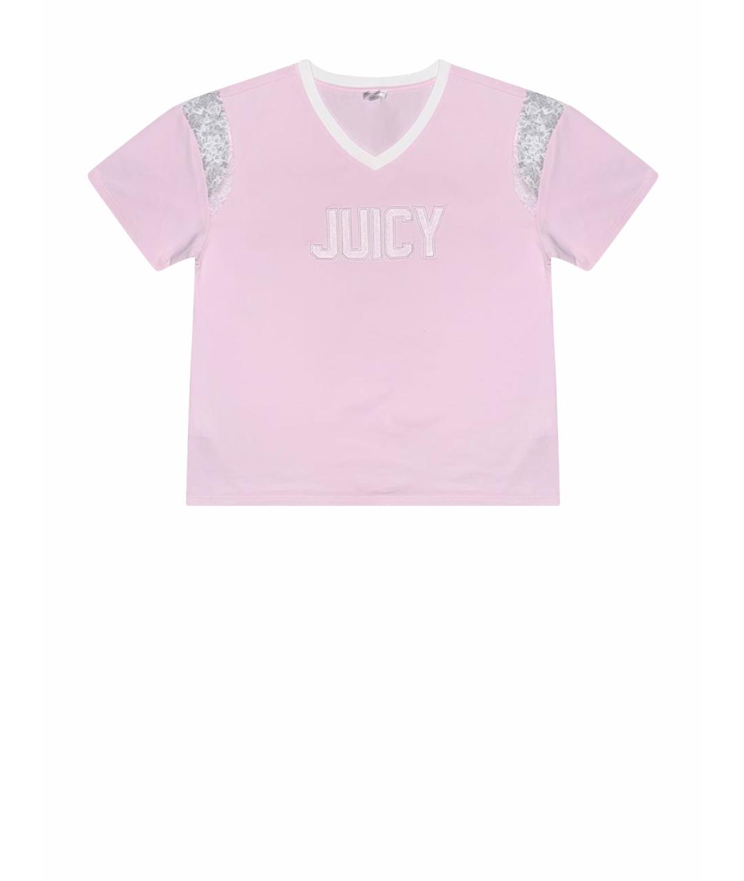 JUICY COUTURE Розовая футболка, фото 1