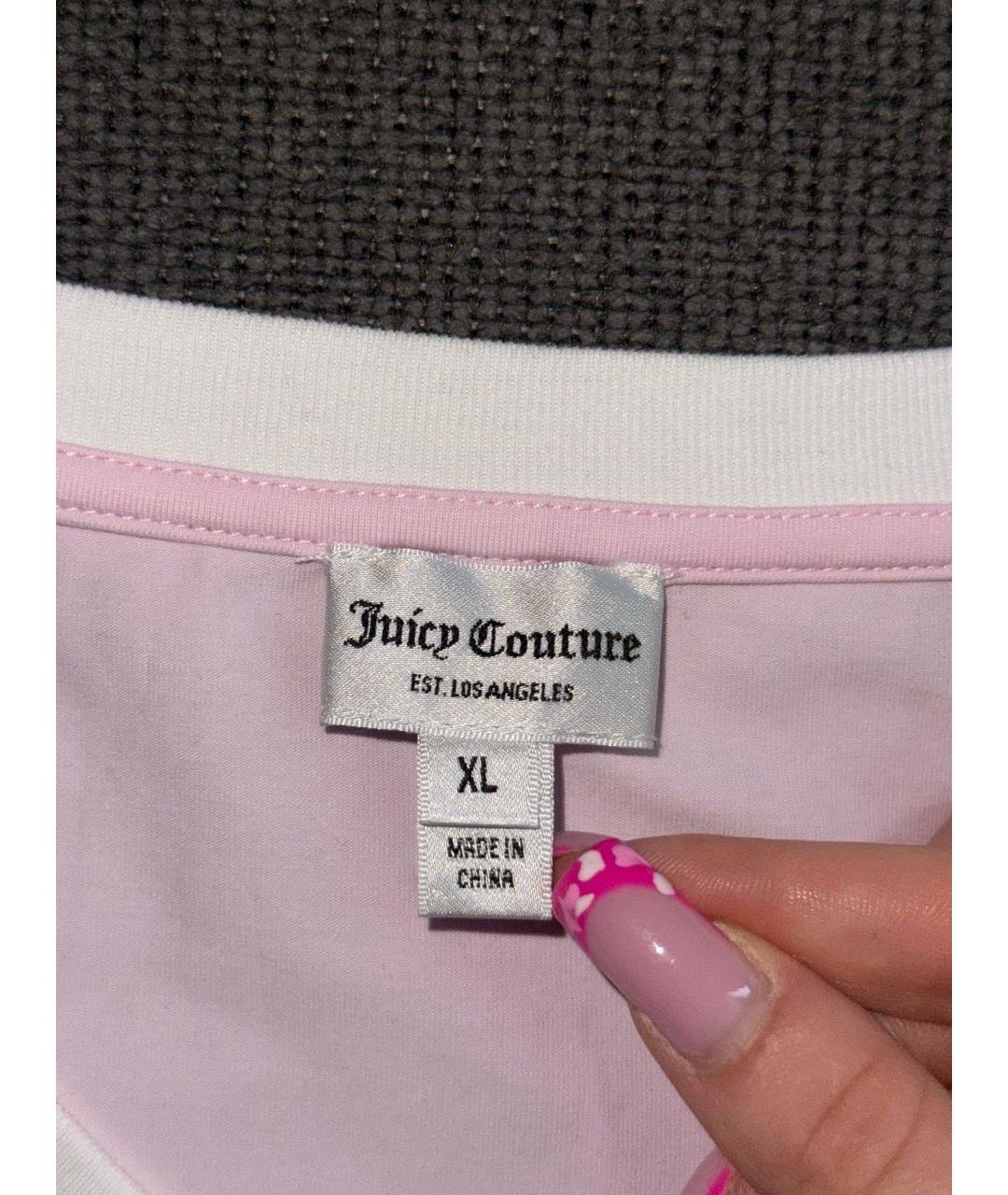 JUICY COUTURE Розовая футболка, фото 6