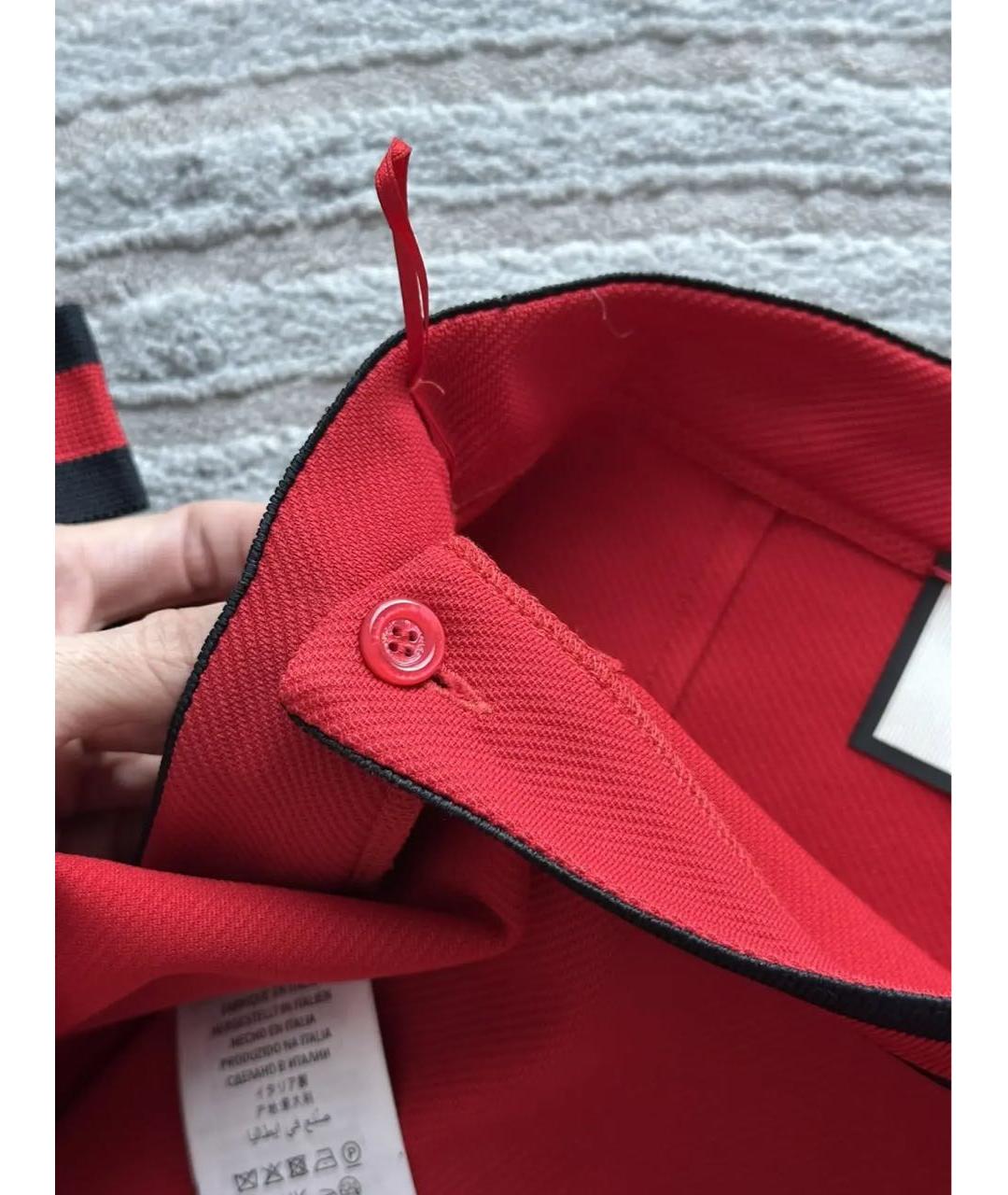 GUCCI Красная полиэстеровая юбка мини, фото 7