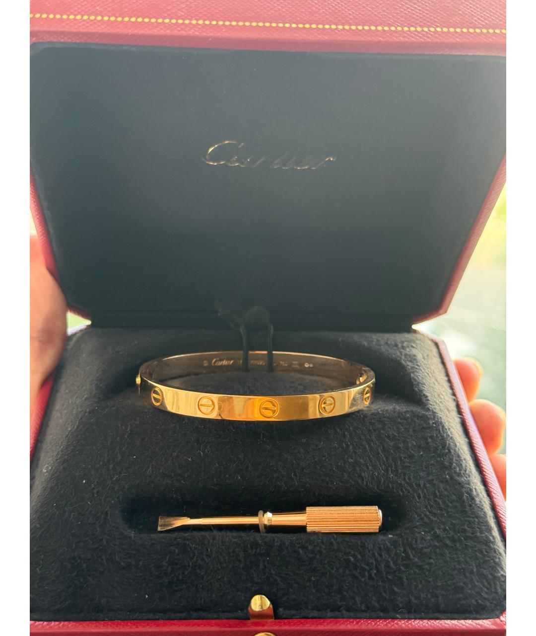 CARTIER Желтый браслет из желтого золота, фото 2