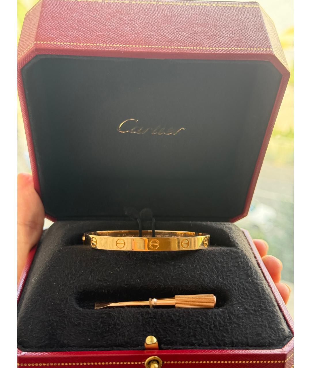 CARTIER Желтый браслет из желтого золота, фото 6