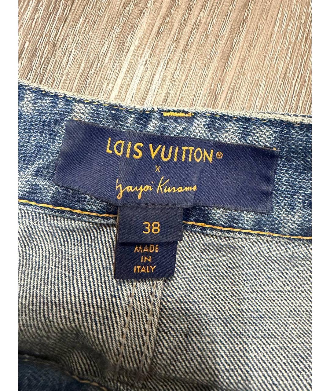 LOUIS VUITTON Синие джинсы слим, фото 3