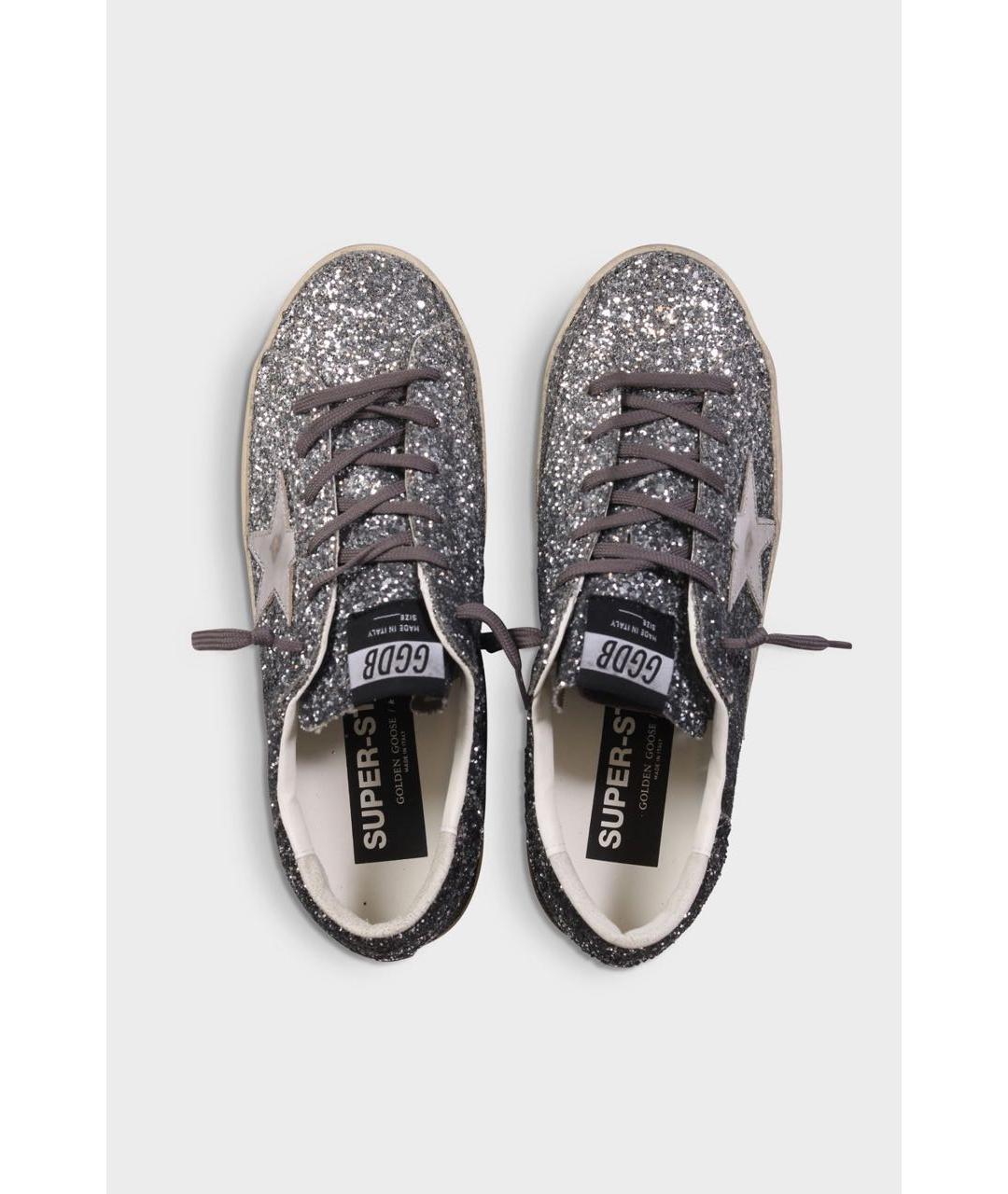 GOLDEN GOOSE Серебряные кеды, фото 3