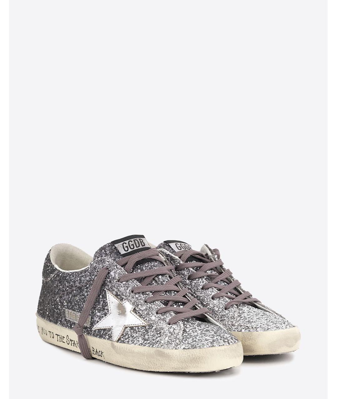 GOLDEN GOOSE Серебряные кеды, фото 2
