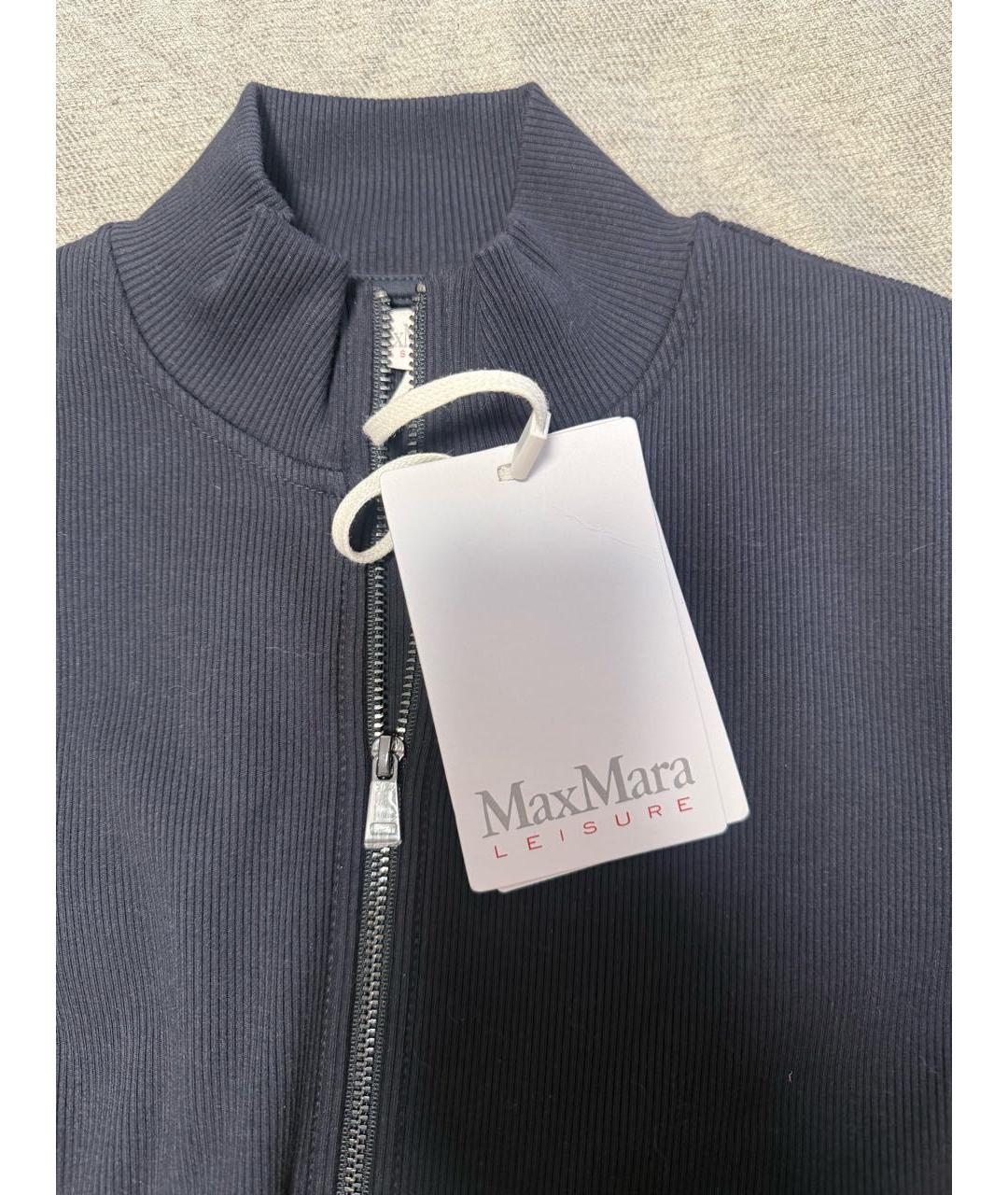 MAX MARA Темно-синий хлопковый джемпер / свитер, фото 3