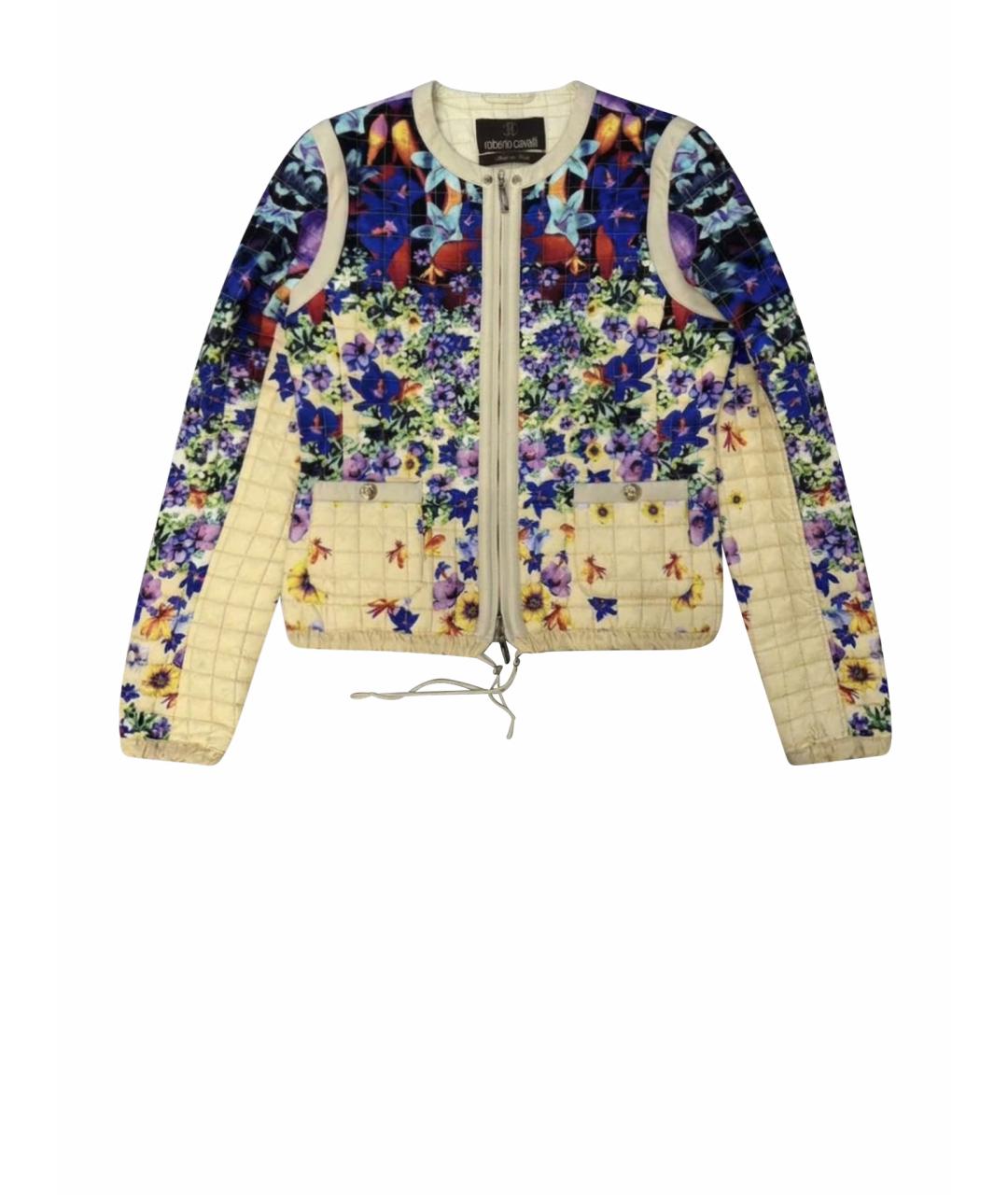 ROBERTO CAVALLI Бежевая полиамидовая куртка, фото 1