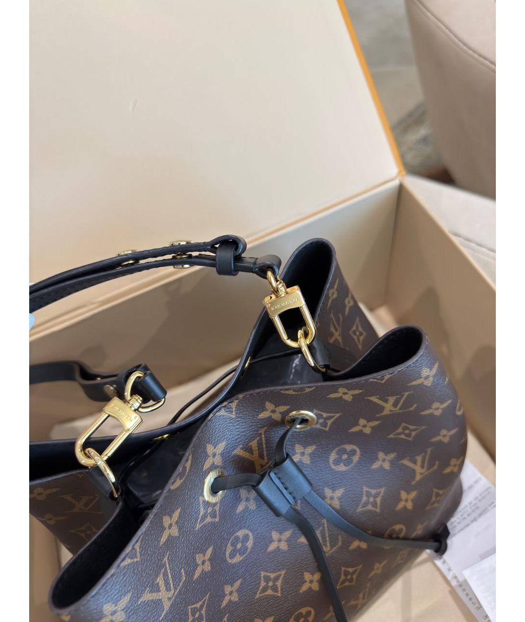 LOUIS VUITTON Коричневая сумка через плечо из канвы, фото 5