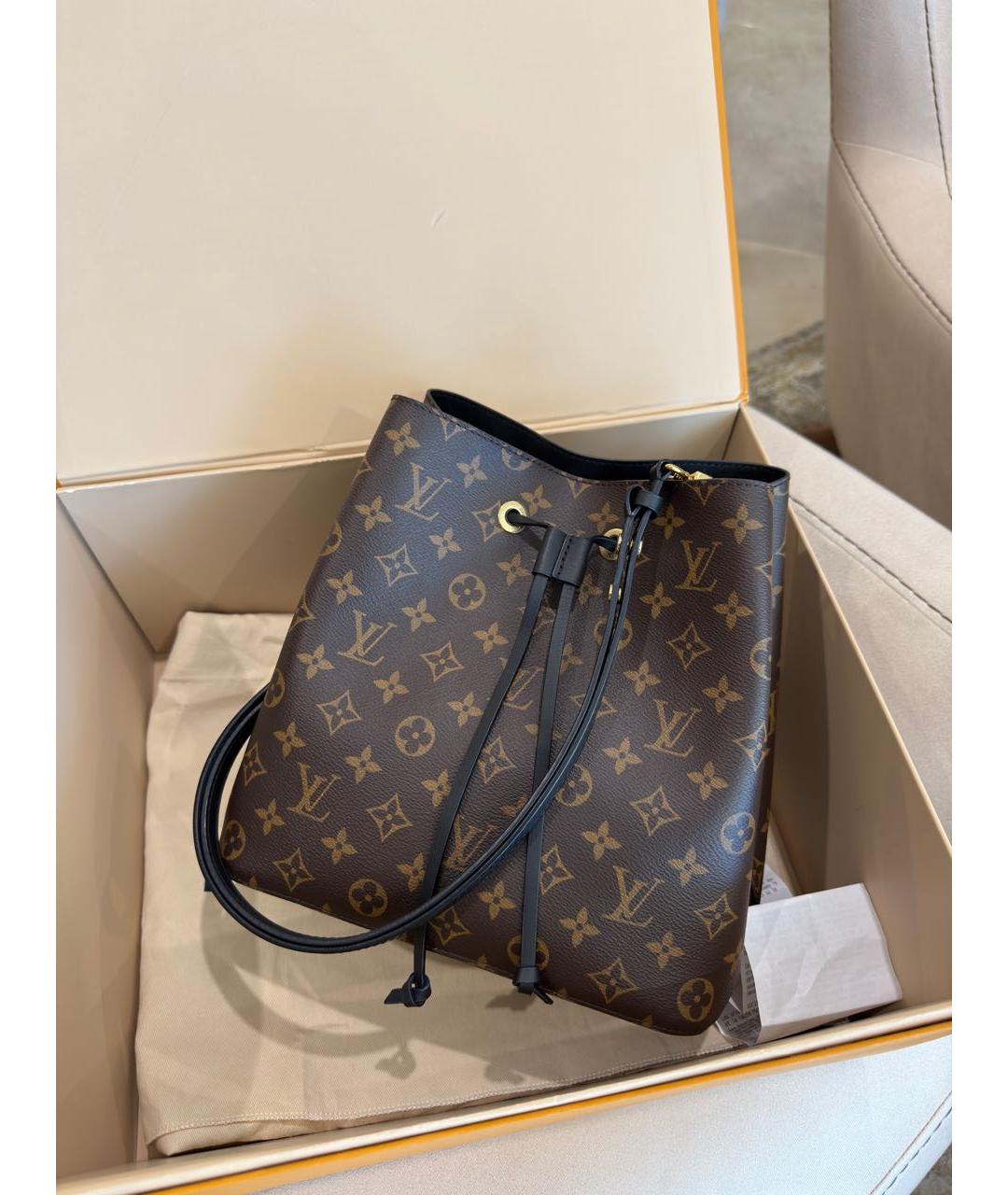 LOUIS VUITTON Коричневая сумка через плечо из канвы, фото 2