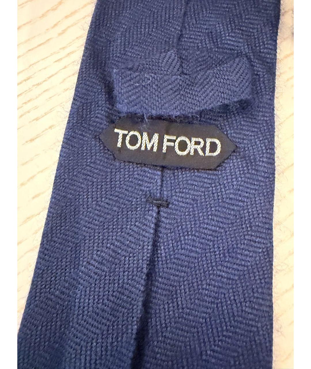 TOM FORD Темно-синий галстук, фото 3