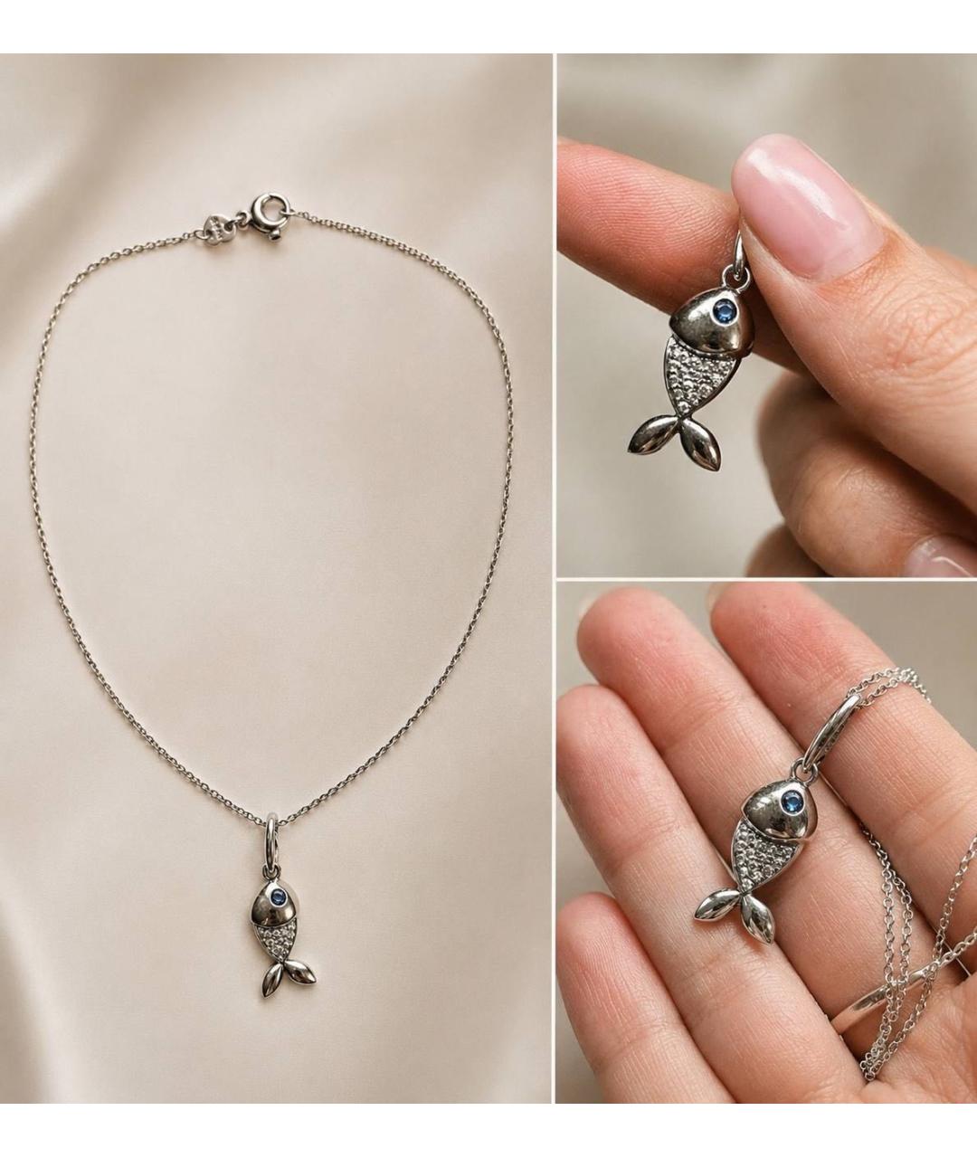 CHOPARD Белое колье из белого золота, фото 7